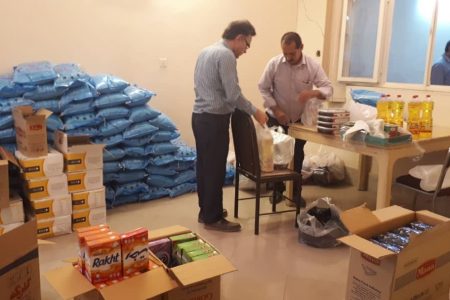 توزیع بسته های حمایتی معیشتی خانه مطبوعات خوزستان به اعضا