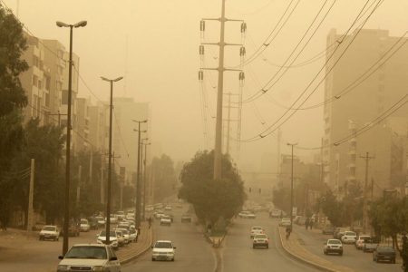 گردوغبار در اهواز به بیش از ۶ برابر حدمجاز رسید
