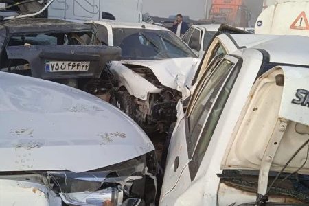 جزئیات تصادف زنجیره‌ای ۵۰ خودرو در محور بهبهان _ رامهرمز