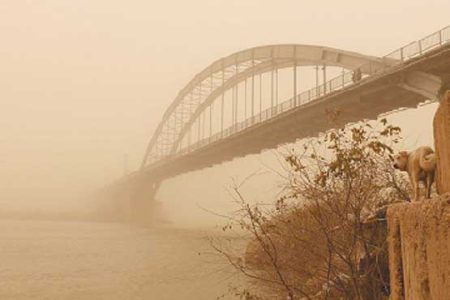 توده گرد و غبار شهرهای خوزستان را در بر می‌گیرد